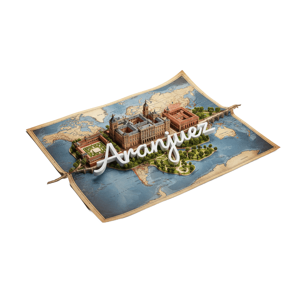 arantour ilustracion artistica palacio real aranjuez identidad visual turismo cultural